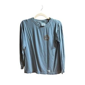 Life is‎ Good Kids Blue Long Sleeve Graphic Shirt youth size 14-16